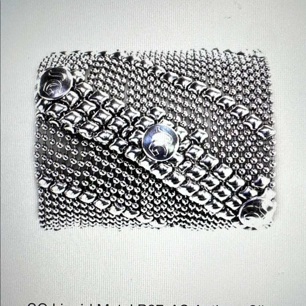 SG Liquid Metal TB27-N Chrome Finish Bracelet by Sergio Gutierrez - Picture 1 of 7